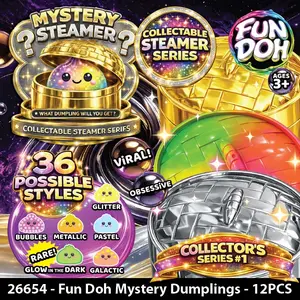 Fun Doh Fancy Mystery Dumpling Collectible Plush Toy, Entertainment Collectible Item