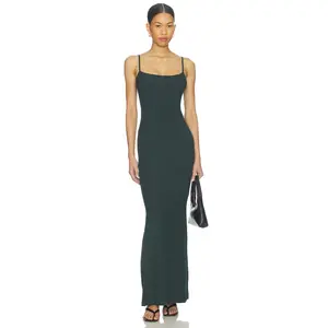 SKIMS Soft Lounge Long Slip Dress in Cypress