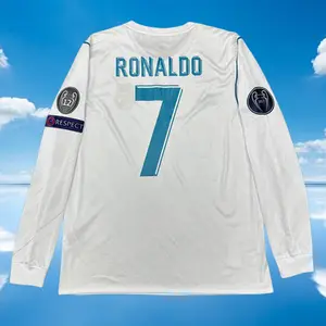 2017 2018 Home No.7 Ronaldo White Long Sleeve Soccer Jerseys