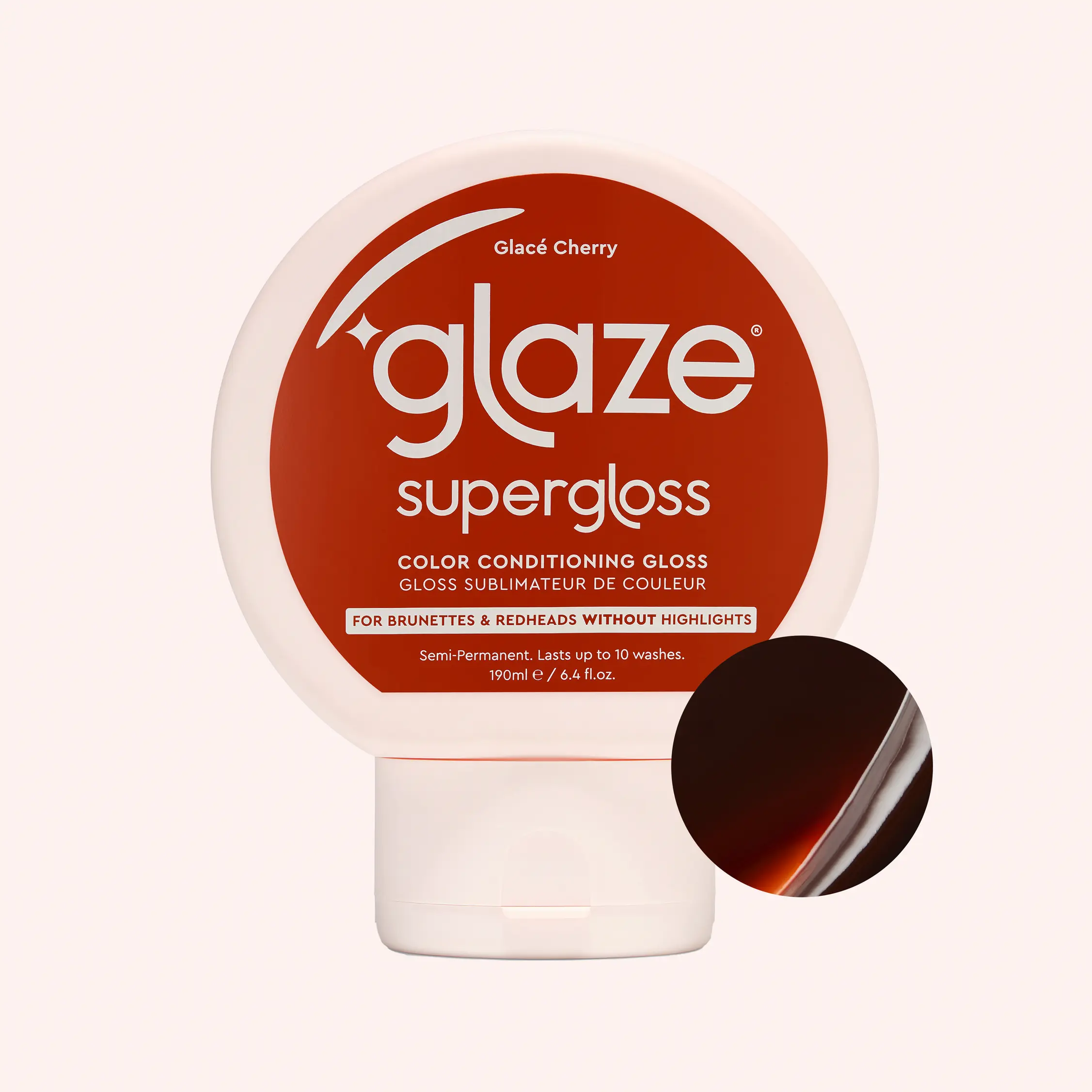 Supergloss Glace Cherry Haircare Gel Mousse with Natural Oils, 190ml