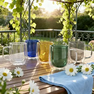 Tasting Glasses9.47oz (Set of 5) – Perfect for Coffee, Matcha, Tea & More – For Hot or Iced Drinks – Double-Walled Borosilicate Glass – Handmade, Lightweight & Durable – 11oz