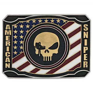 Montana Silversmiths Patriotic Duty Attitude Belt Buckle A905CK