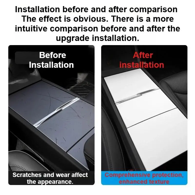 2026 New Central Control Protective Film for Tesla Model 3/Model Y Juniper Silicone Pad Electrostatic Panel Sticker Decor Car Accessories