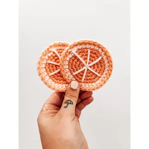 Grapefruit Car Coasters
