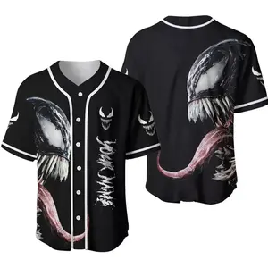 Venom Baseball Baseball Jersey, Personalized Baseball, Custom Name & Number, Summer Baseball Shirt, Baseball Number Jersey