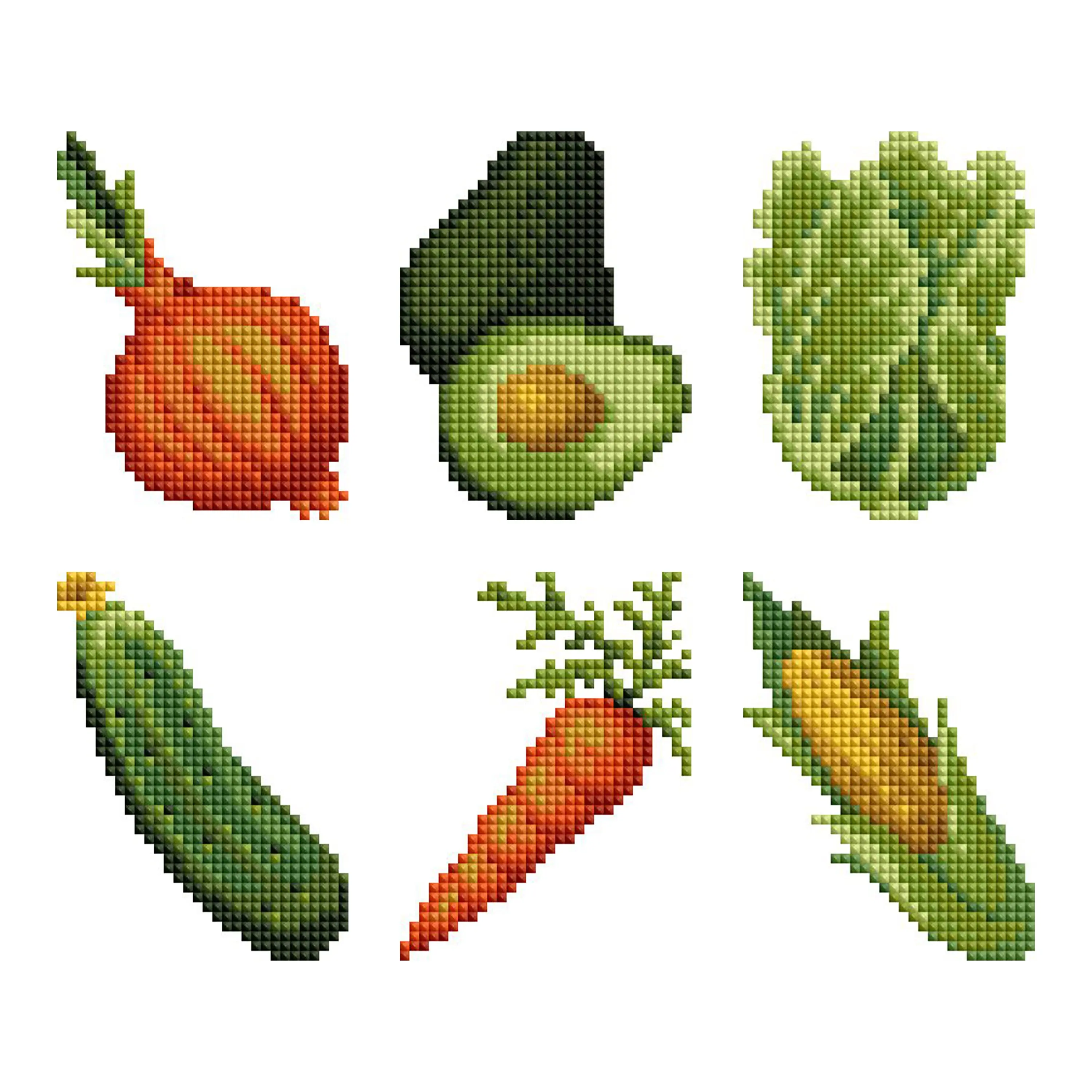 Diamond Art Club® Mini Dazzles™ - Veggies Diamond Painting Kit