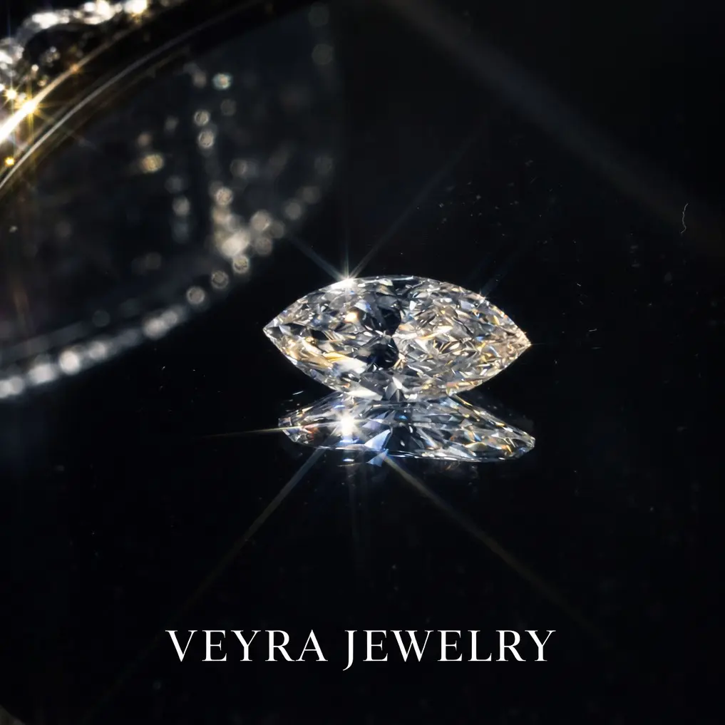 Limited-Time Flash Sale | 2-Carat, D-Color, VVS Clarity, Certified Marquise-Cut Loose Moissanite