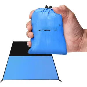 Pocket Picnic Blanket,  Sandproof Beach Mat, Compact Camping Tarp for Festivals, Hiking, Travel, Outdoor Recreation