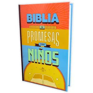Biblia de Promesas con Ilustraciones para Ninos RV1960 tapa dura azul