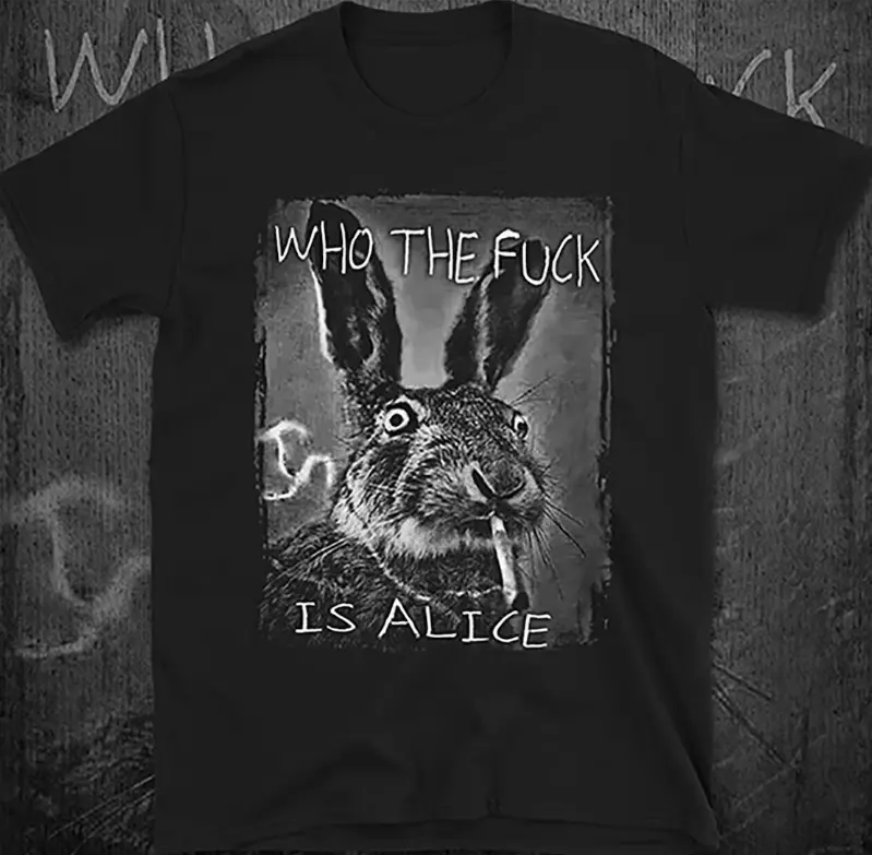 Stoned Rabbit Graphic Tee – Funny Unisex Streetwear T-Shirt
