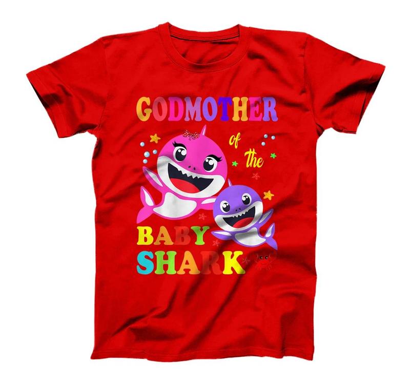 Godmother Of The Baby Shark Birthday Godmother Shark T-Shirt, Kid T-Shirt and Women T-Shirt