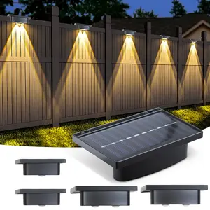 LED Solar Wall Light for Outdoor Use, Waterproof Solar Fence Light for Yard Pathway, Solar Deck Light for Fencing Posts, Outdoor Patio Lights, Solar Landscape Lights, Outdoor Pathway Lighting