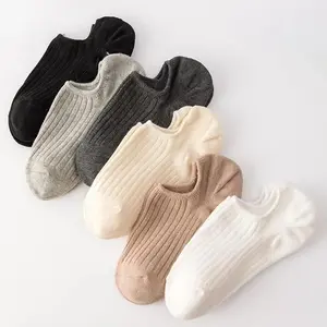 6 Pairs No Show Socks Women, Non Slip Low Cut Invisible Cotton Socks for Sneakers & Flats, Breathable Casual Thin Liner Socks with Silicone Grip Summer Outfit