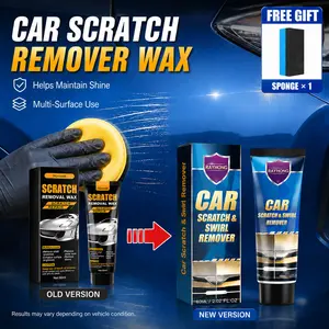 Car Scratch Repair Wax Kit Deep Erase Automobile Scratch Premium Auto Scratch Polishing Remover Tools with Wipe And Sponge for Vehicles for Scratches Car Gift