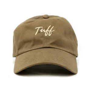 TUFF Thin Script Dad Hat - Olive
