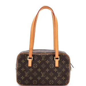 Pre-owned Louis Vuitton Canvas Coated Shoulder Bags Cite Handbag Monogram Canvas MM by Rebag