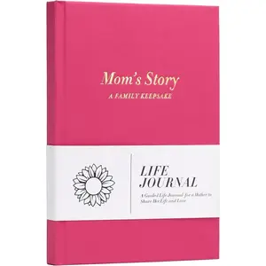 Mom Book To Fill Out, Mom's Life Story Journal, Heirloom Books for Parents, Meaningful Keepsake Gifts for Mom from Daughter and Son for Mother's Day, Birthday, and Christmas