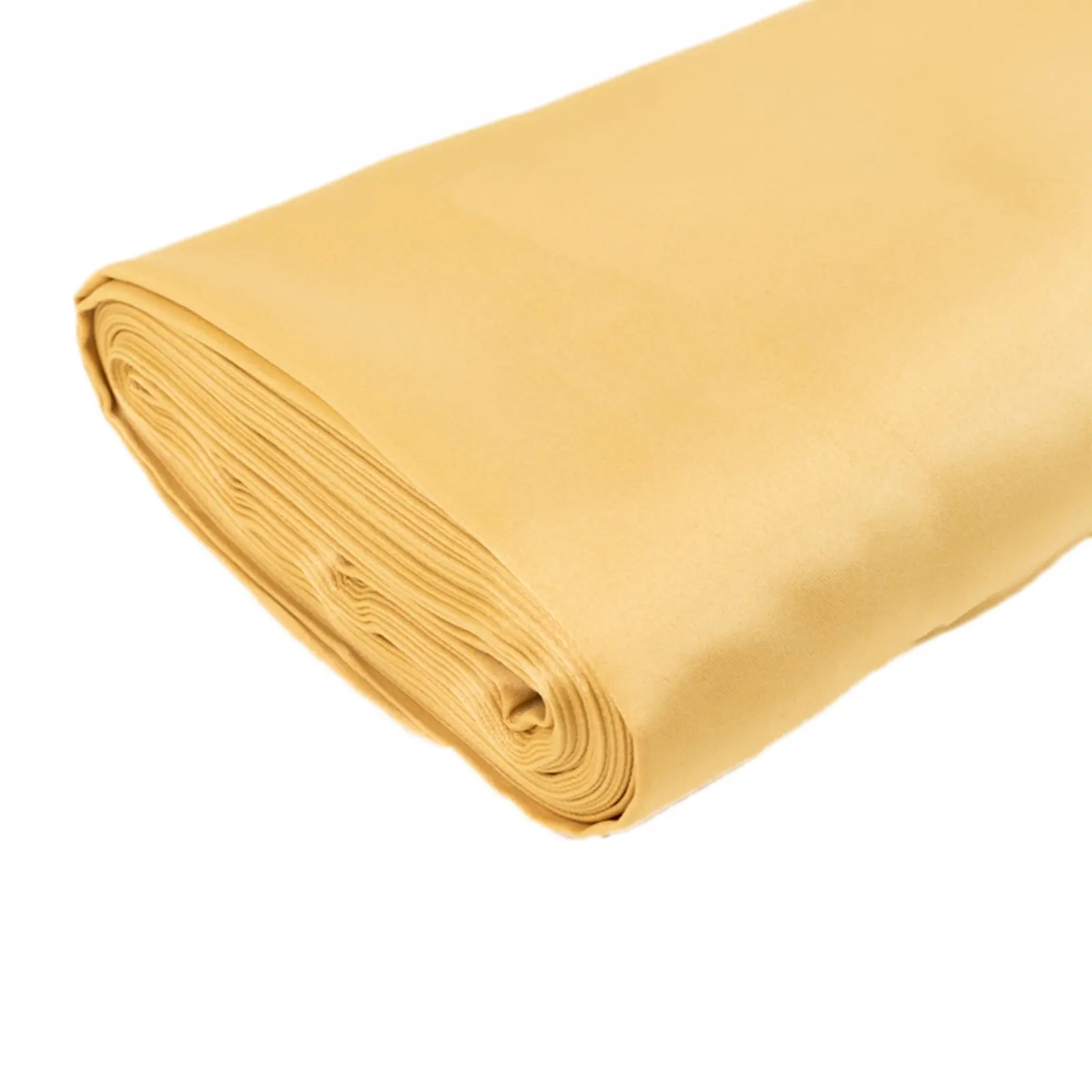 Champagne Lamour Satin Fabric Bolt, Heavy Matte Satin Fabric By The Yard - 54"x10 Yards
