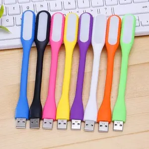 Portable USB LED Eye-Care Mini Night Light, USB Powered Lighting, Flexible Arm Stand, Goose Neck Reading Lamp, Suitable for Desktop Computers and Laptops