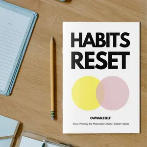 Habits Reset Notebook for Behavior Change, Neuroplasticity Guided Journal with Pattern Identification, Science Based Habit Formation Workbook for Self Improvement