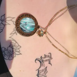 Blue Marble Necklace