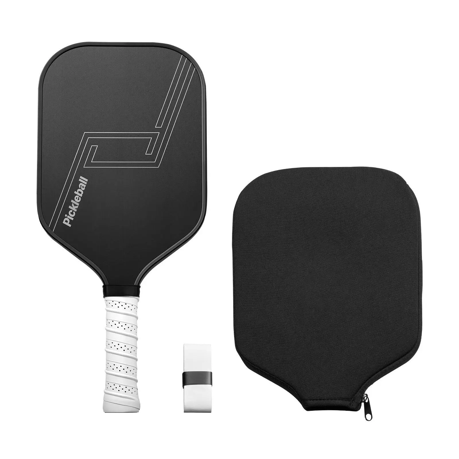Professional T700 Carbon Fiber Surface Honeycomb Core Pickleball Paddle for Adults - Enhanced Power, Control, Spin - Black