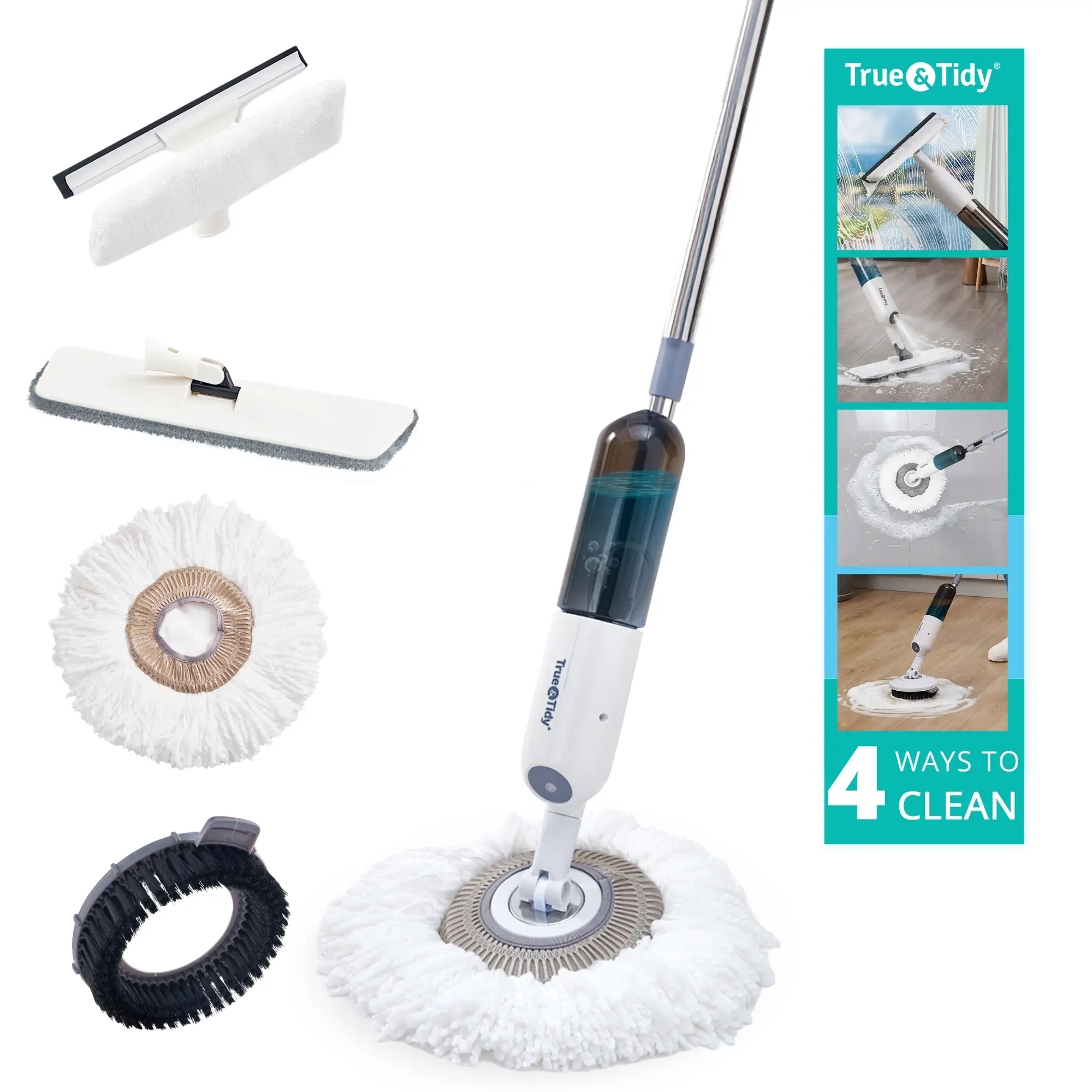 True & Tidy 4 in 1 Spray Mop Kit