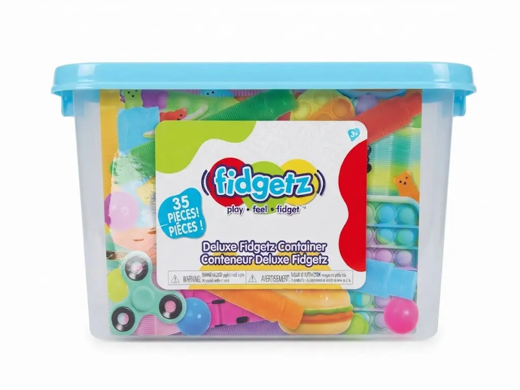 FIDGETZ-deluxe fidget container-35 pieces