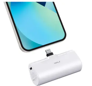 iWALK Small Portable Charger 4500mAh Ultra-Compact Power Bank Cute Battery Pack Compatible with iPhone 14/14 Pro Max/13/13 Pro Max/12/12 Pro Max/11 Pro/XS Max/XR/X/8/7/6/Plus Airpods and More,White