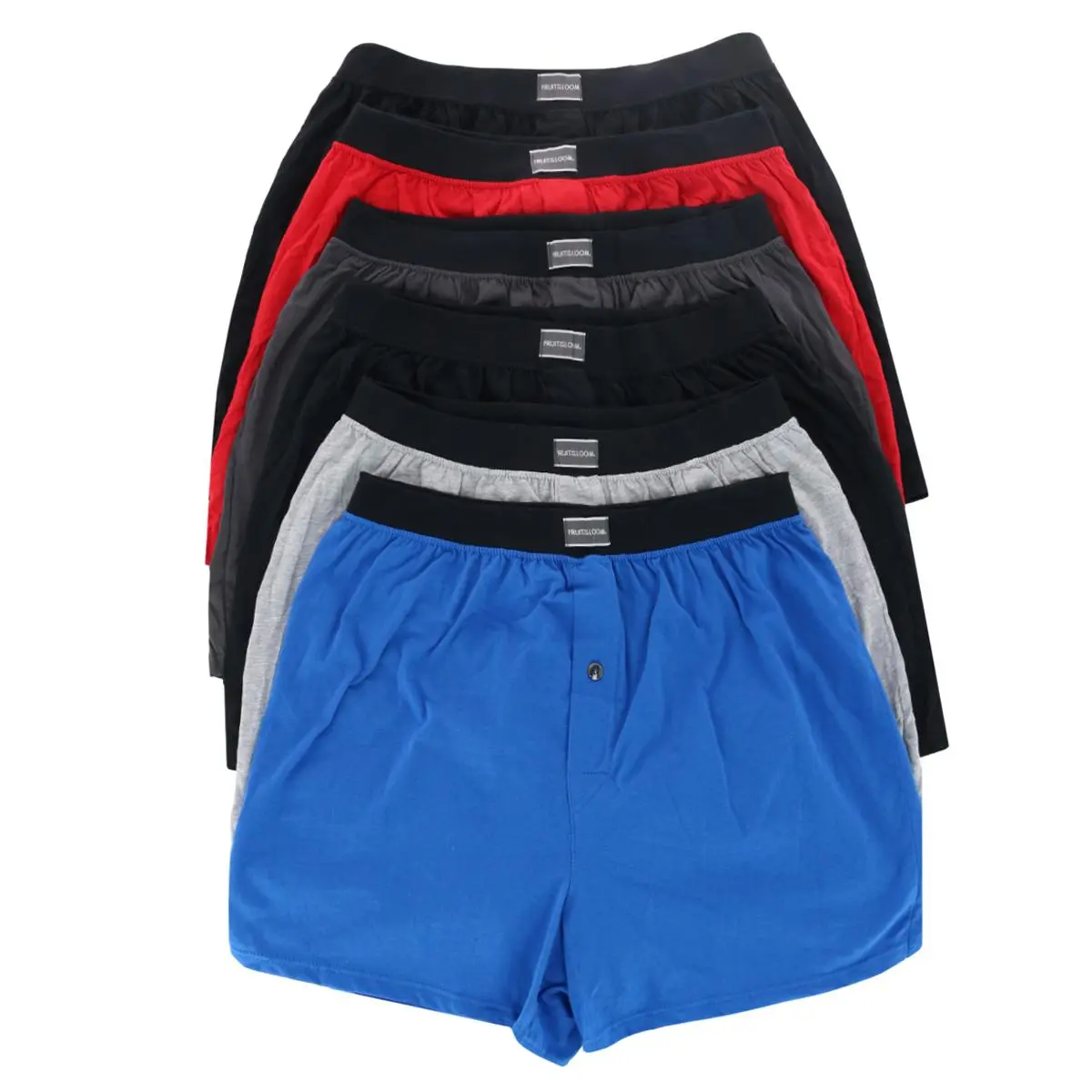 Fruit of the Loom Men's Knit Boxers Assorted (6 Pack), Boxers