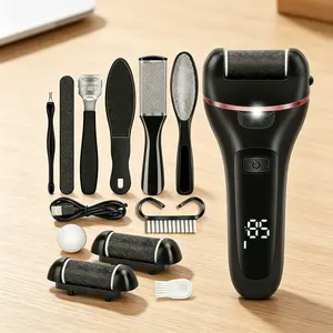 Electric Foot Exfoliator, Three-Step Professional Foot Care Kit, Removes Calluses, Dead Skin, Rough Patches, Unisex Foot Care Tool