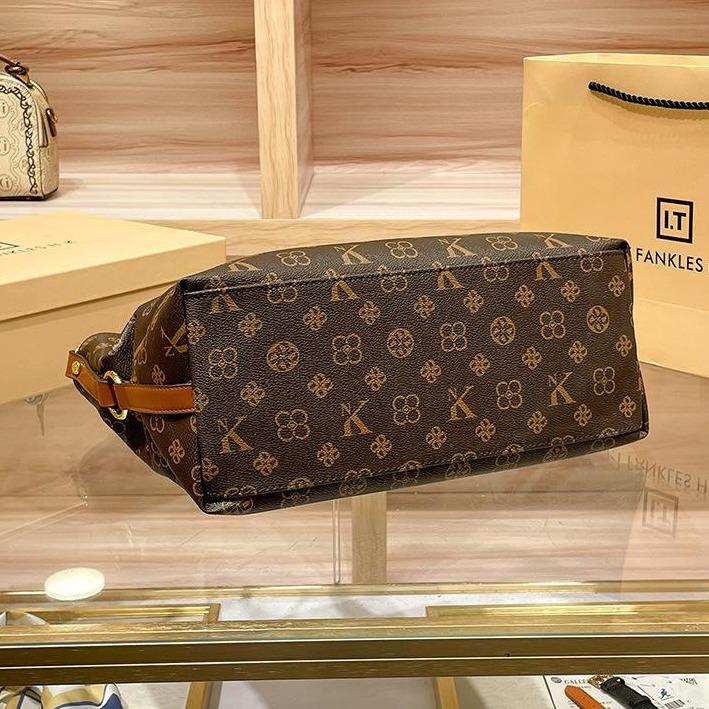 New style genuine leather women's real bag large capacity one-shoulder bag commuting hand-held cross-body tote bag city bag