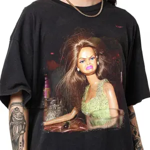 Limited disgusted doll face meme t-shirt, funny doll graphic tee, unisex y2k aesthetic shirt