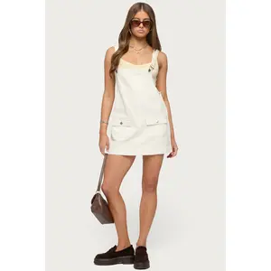 Overall Denim Mini Dress