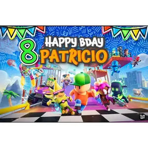 Personalized Party Banner Stumble Guys