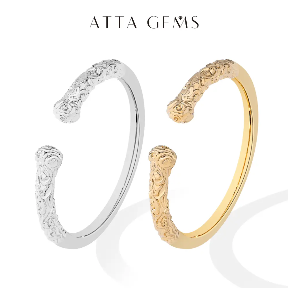 ATTAGEMS Unisex 925 Real Silver Classic Band Style Ring (1.5g, R251) - Lightweight Everyday Jewelry, Gift for Friends, Elegant Cherished Accessory,summerwins