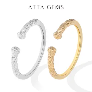 ATTAGEMS Real S925 Sterling Silver Ring Total Weight 1.5 Grams Daily Wear Gift for Frineds R251