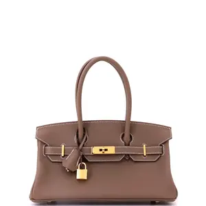 Pre-owned HERMÈS Leather Shoulder Bags Hermes Shoulder Light Birkin Bag Evercolor 29 by Rebag