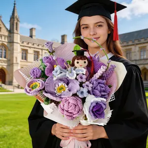 Crochet Graduation Bouquet with Custom Doll | Handmade Keepsake