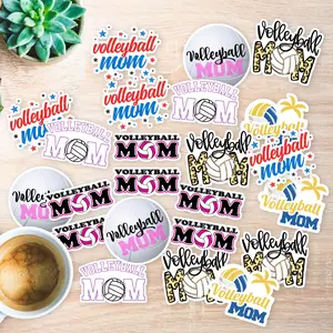 Stickers Pack 20 Pcs Volleyball Waterproof Mom Bottle Bike Water Colorful Luggage Car Bumper Vinyl Skateboard Aesthetic Guitar Laptop