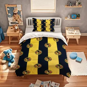 Mexico Club America Bedding Set (includes 1 Fitted Sheet & 1-2 Pillowcases), Duvet Set, Decorative Bedding Set, Teen Bedroom Dorm Decor, Perfect Gift for Fans