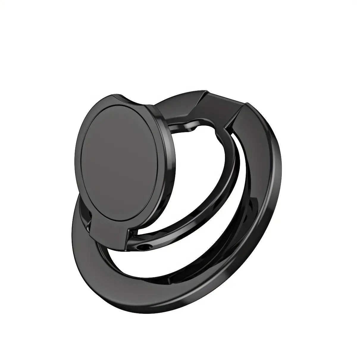 Magnetic Phone Ring Holder with 360° Rotation, Folding Phone Finger Grip, Compatible with iPhone and Samsung, Magnetic Rotating Phone Stand Mount, Portable Phone Stand, Smartphone Accessories