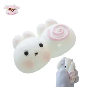 [WenQing Taba Squishy] Handmade taba squishies/rabbit fish cake squishy toys full silicone reborn squishy, fidget toys, taba squishy, rabbit fish cake 113g, Gifts for Girls & Boys Relaxation Stick Solution