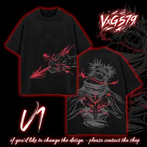 Choso Blood Manipulation JJk Jujutsu Kaisen Anime Manga 2 sided Washed T-shirt Hoodie Streetwear t-shirts Menswear Top graphic tee Tshirt