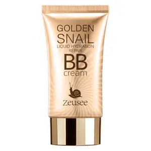 SADOER Gold Snail SPF50+ PA+++ Sunscreen BB Cream, 4 In 1 Moisturizing Concealer Primer Tone Up Cream, Ivory & Natural Shades