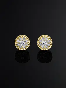 ICED CHICS Round hip-hop stud set, street casual style, suitable for both men and women, gift, date party, street dance, Circular Stud Earrings, Stud Earrings Jewelry
