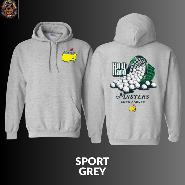 [Collection] T-shirts, hoodies, sweatshirts commemorating the 2026 Masters Golf Tournament, "Hit It Hard" printed t-shirts, Amen Corner Augusta style golf shirts, humorous gifts for male and female golfers.