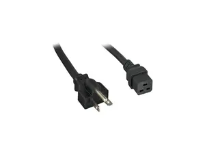 Nippon Labs 12 AWG AC Power Cord NEMA 6-20P to C19, SJT, 20A/250V, NEMA 6-20P to IEC-60320-C19, Black 10 ft. Power Cable