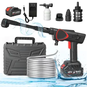 6-in-1 Nozzle Cordless Pressure Washer 970PSI with 4000mAh Battery & Charger Portable High-Pressure Cleaner for Car Patio Fence Garden Best Gift for Holidays