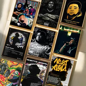 Rapper R-Rod W-Wave Painting Calligraphy Waterproof & Scratch-Resistant Canvas Art - Premium Oil Painting Style Wall Decor For Living Room, Bedroom, Kitchen & Café, Perfect Holiday & Party Gift